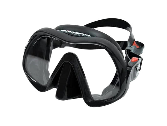 ATOMIC Aquatics Venom Frameless Scuba Diving Mask with Rigid Silicone Skirt | Comfortable Ultra-Clear Swimming Mask for Scuba Diving & Snorkeling Black