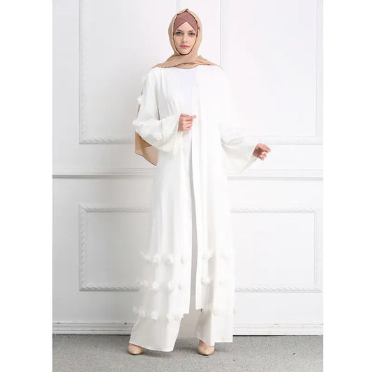 3D Flower Robe Super Long Mopping Dress